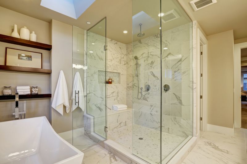 Recessed Shelves in Shower